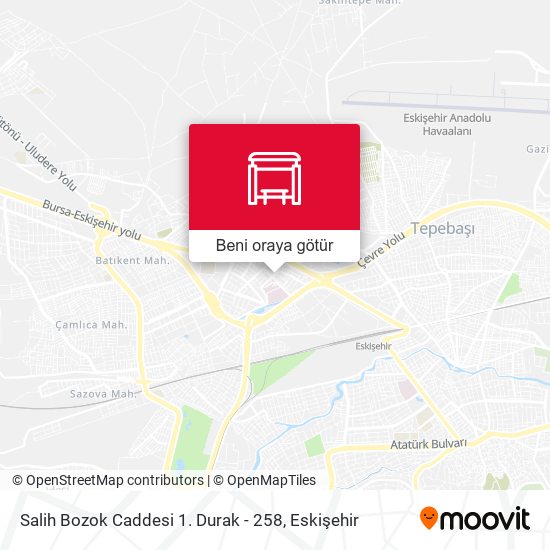 Salih Bozok Caddesi 1. Durak - 258 harita