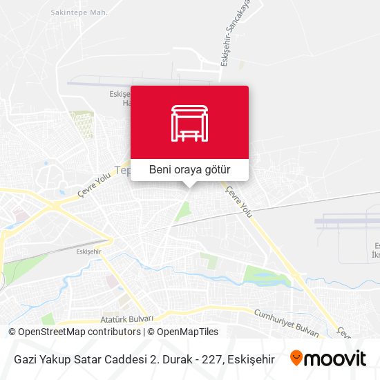 Gazi Yakup Satar Caddesi 2. Durak - 227 harita