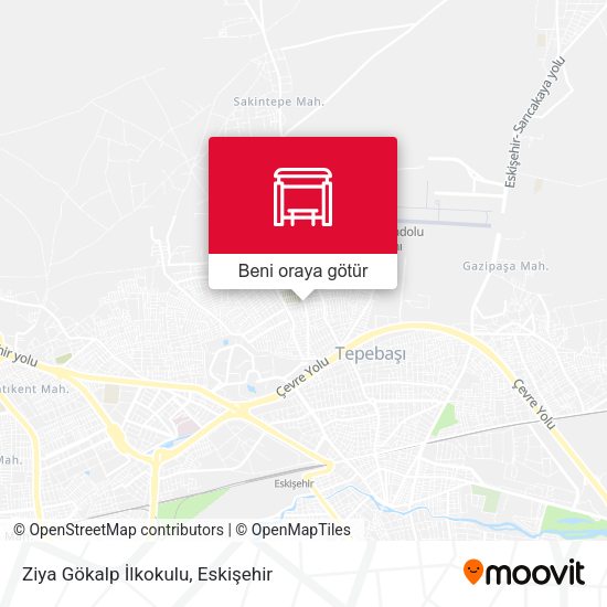 Ziya Gökalp İlkokulu harita
