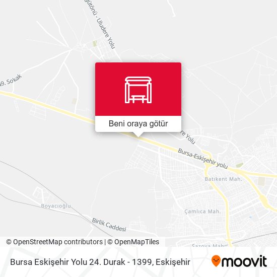 Bursa Eskişehir Yolu 24. Durak - 1399 harita
