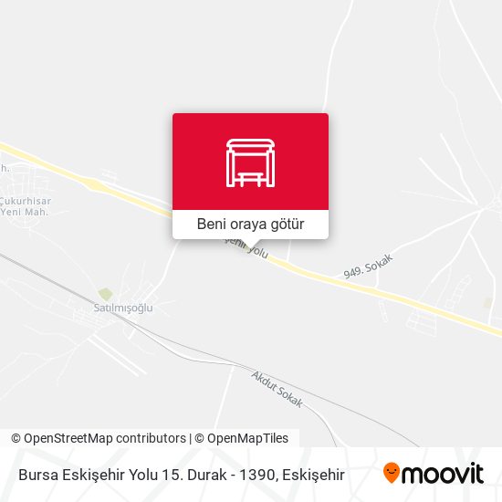 Bursa Eskişehir Yolu 15. Durak - 1390 harita