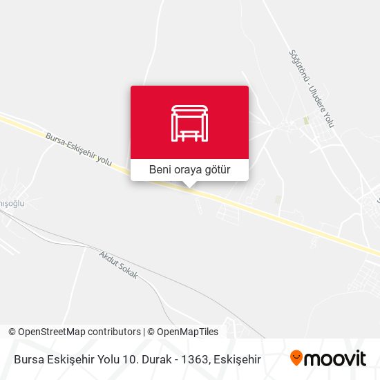 Bursa Eskişehir Yolu 10. Durak - 1363 harita