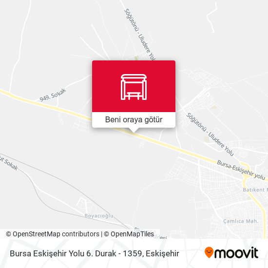Bursa Eskişehir Yolu 6. Durak - 1359 harita