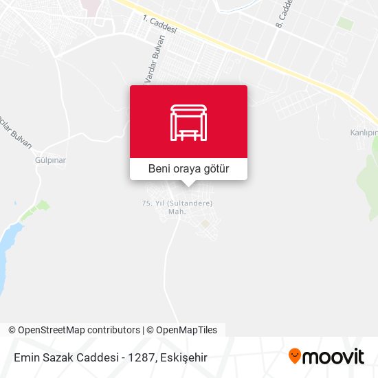 Emin Sazak Caddesi - 1287 harita