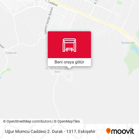 Uğur Mumcu Caddesi 2. Durak - 1317 harita