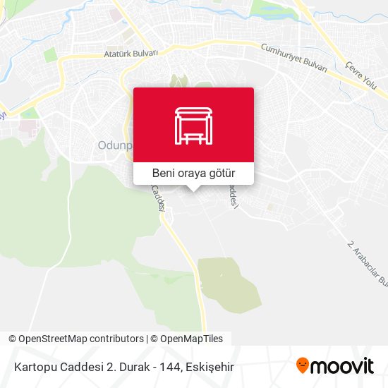 Kartopu Caddesi 2. Durak - 144 harita