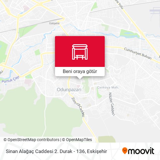 Sinan Alağaç Caddesi 2. Durak - 136 harita