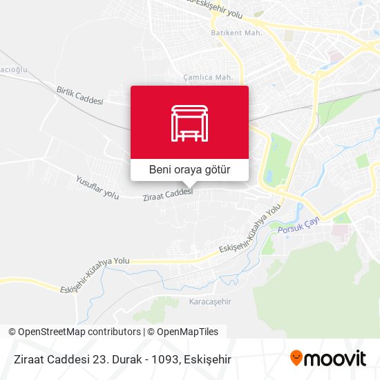 Ziraat Caddesi 23. Durak - 1093 harita