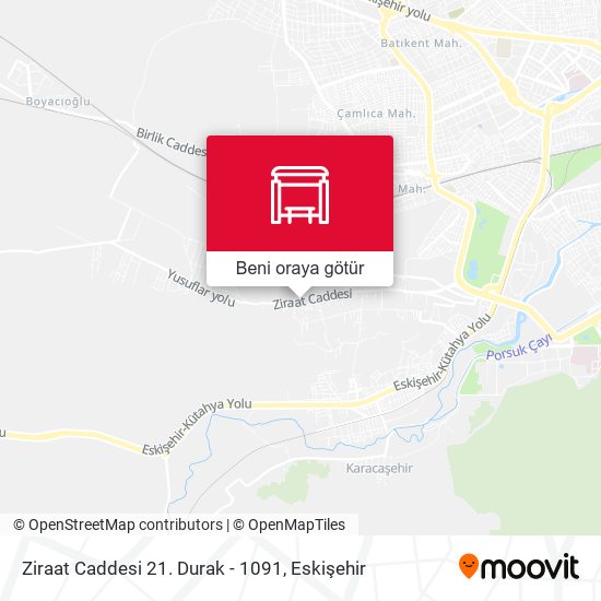 Ziraat Caddesi 21. Durak - 1091 harita