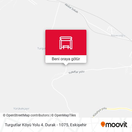 Turgutlar Köyü Yolu 4. Durak - 1075 harita