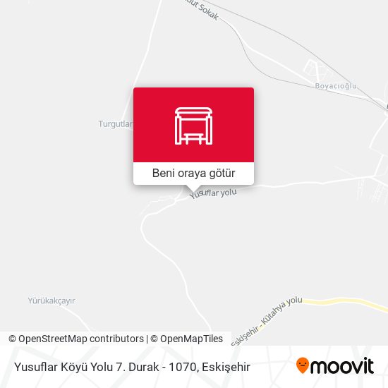 Yusuflar Köyü Yolu 7. Durak - 1070 harita