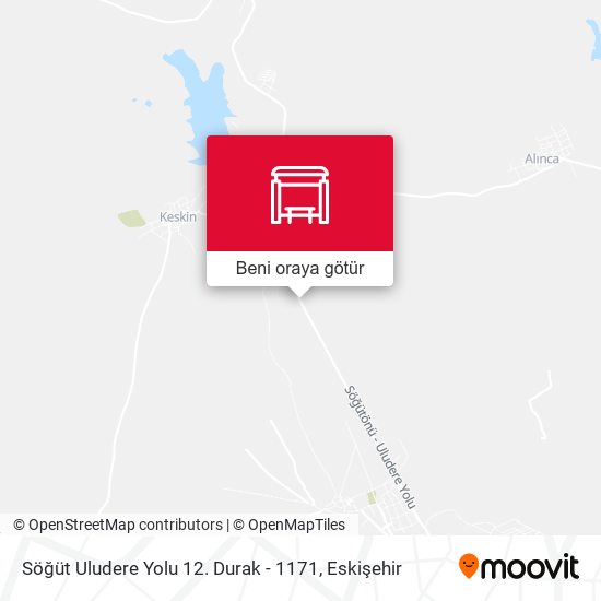 Söğüt Uludere Yolu 12. Durak - 1171 harita