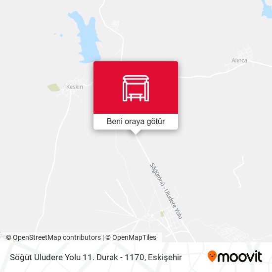 Söğüt Uludere Yolu 11. Durak - 1170 harita