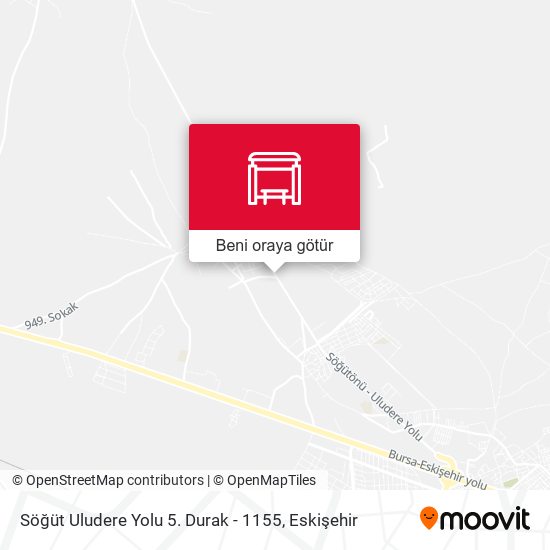 Söğüt Uludere Yolu 5. Durak - 1155 harita