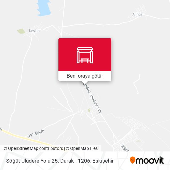 Söğüt Uludere Yolu 25. Durak - 1206 harita