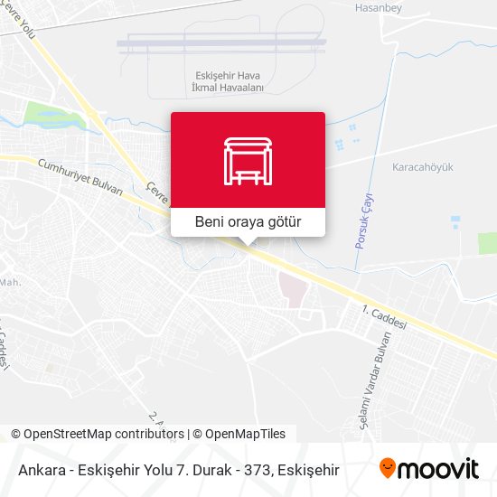 Ankara - Eskişehir Yolu 7. Durak - 373 harita