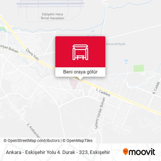 Ankara - Eskişehir Yolu 4. Durak - 323 harita