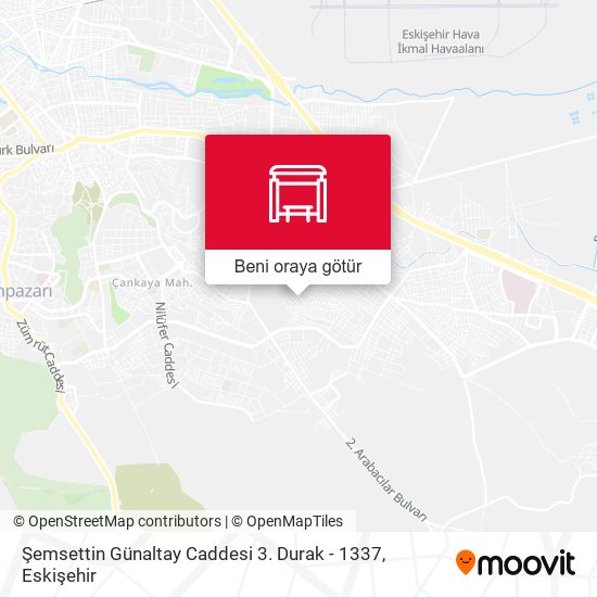 Şemsettin Günaltay Caddesi 3. Durak - 1337 harita