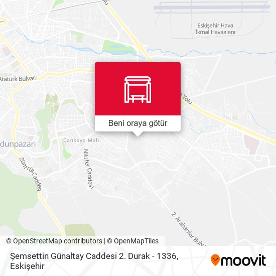 Şemsettin Günaltay Caddesi 2. Durak - 1336 harita