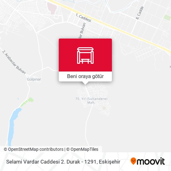 Selami Vardar Caddesi 2. Durak - 1291 harita