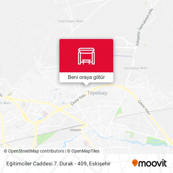 Eğitimciler Caddesi 7. Durak - 409 harita