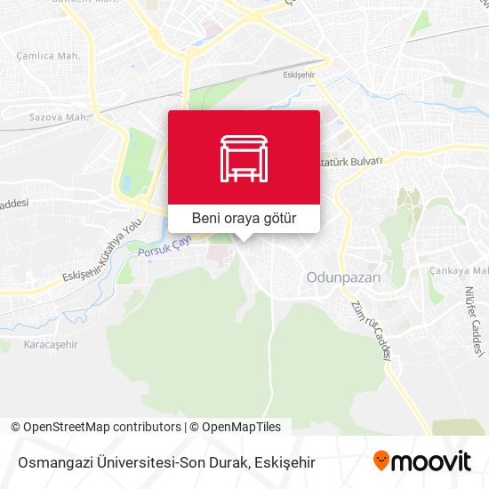 Osmangazi Üniversitesi-Son Durak harita