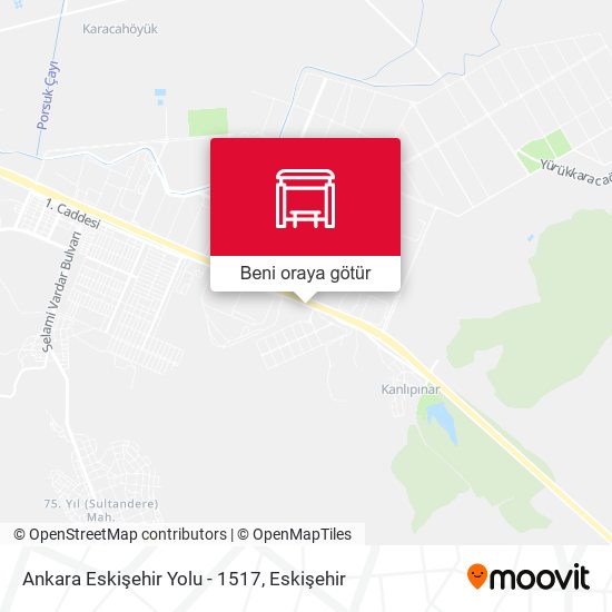 Ankara Eskişehir Yolu - 1517 harita