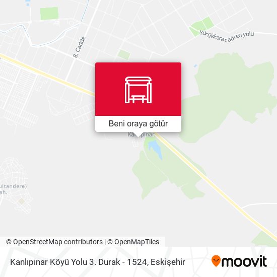 Kanlıpınar Köyü Yolu 3. Durak - 1524 harita