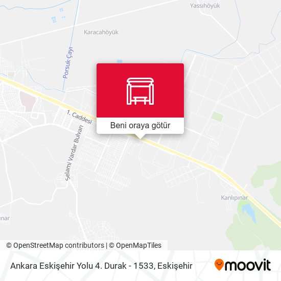 Ankara Eskişehir Yolu 4. Durak - 1533 harita