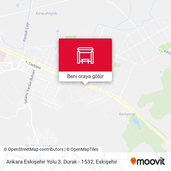 Ankara Eskişehir Yolu 3. Durak - 1532 harita