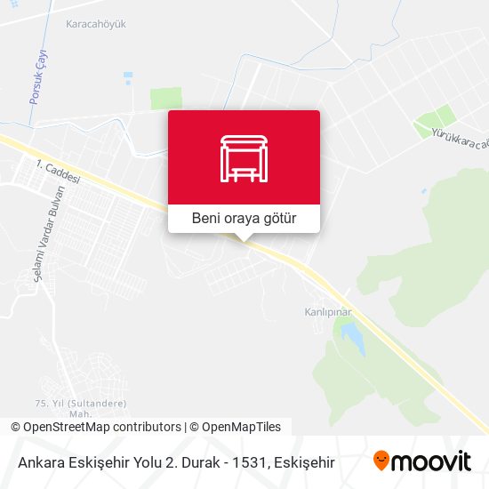 Ankara Eskişehir Yolu 2. Durak - 1531 harita