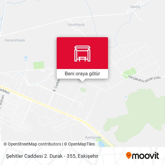 Şehitler Caddesi 2. Durak - 355 harita