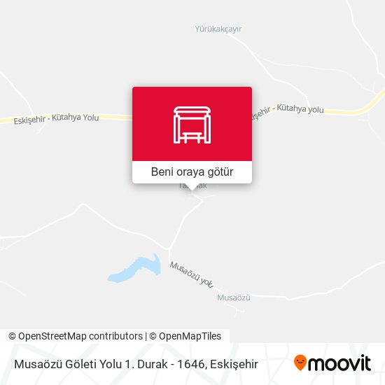 Musaözü Göleti Yolu 1. Durak - 1646 harita