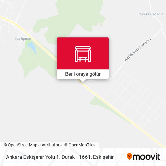 Ankara Eskişehir Yolu 1. Durak - 1661 harita