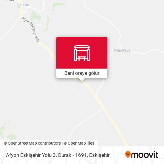 Afyon Eskişehir Yolu 3. Durak - 1691 harita