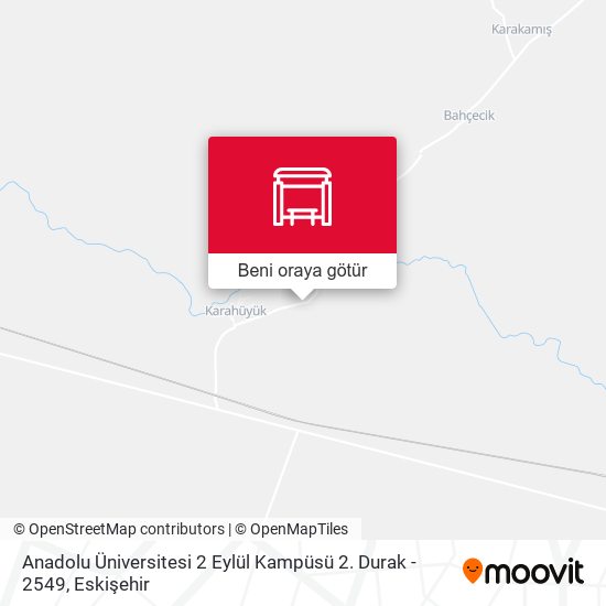 Anadolu Üniversitesi 2 Eylül Kampüsü 2. Durak - 2549 harita