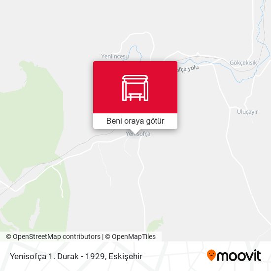 Yenisofça 1. Durak - 1929 harita