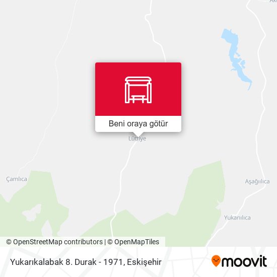 Yukarıkalabak 8. Durak - 1971 harita
