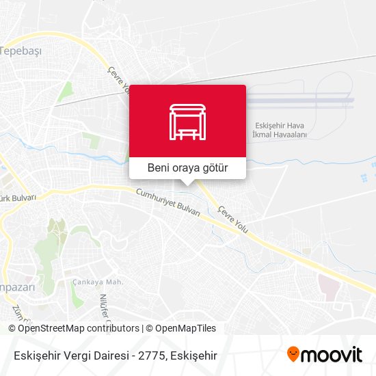 Eskişehir Vergi Dairesi - 2775 harita