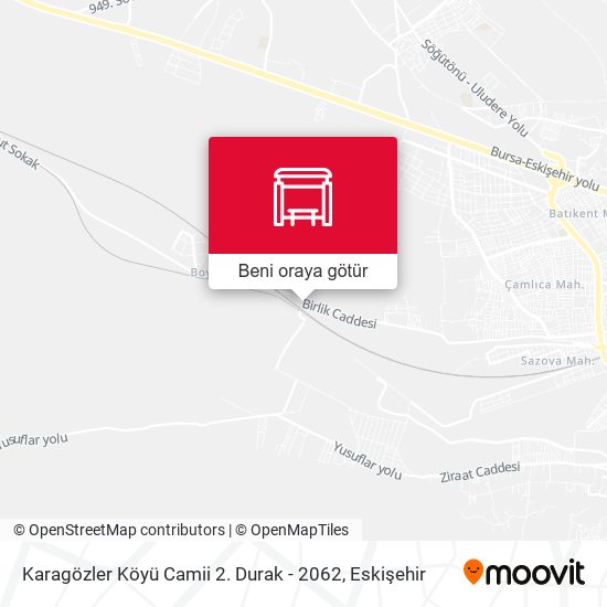 Karagözler Köyü Camii 2. Durak - 2062 harita