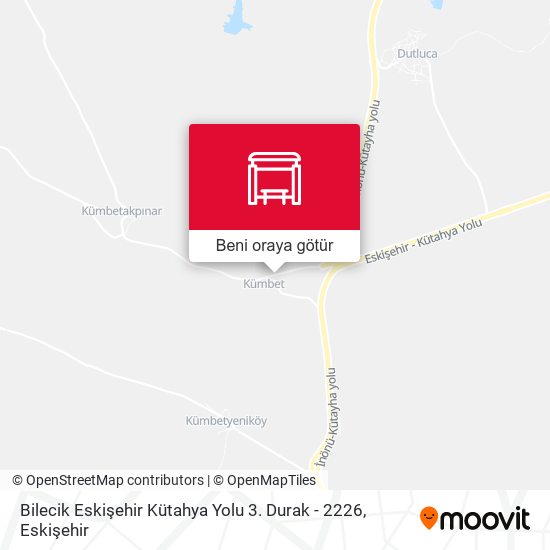 Bilecik Eskişehir Kütahya Yolu 3. Durak - 2226 harita