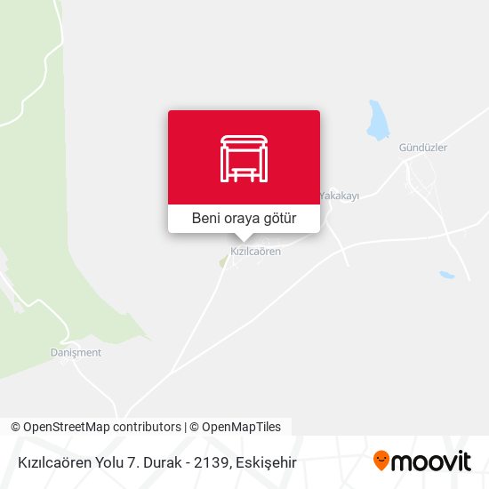 Kızılcaören Yolu 7. Durak - 2139 harita