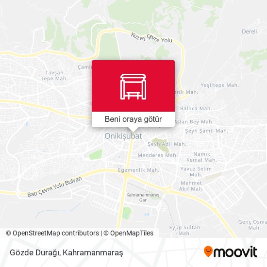 Gözde Durağı harita