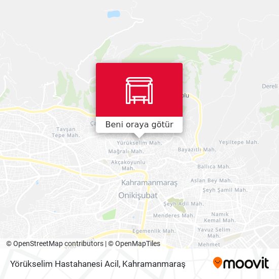 Yörükselim Hastahanesi Acil harita