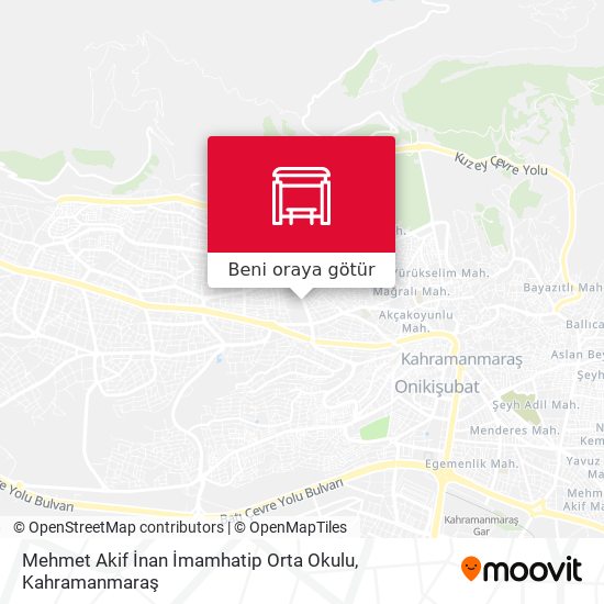 Mehmet Akif İnan İmamhatip Orta Okulu harita