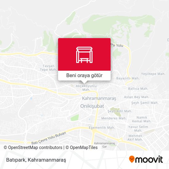 Batıpark harita