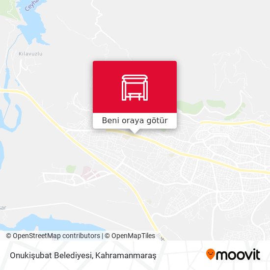 Onukişubat Belediyesi harita