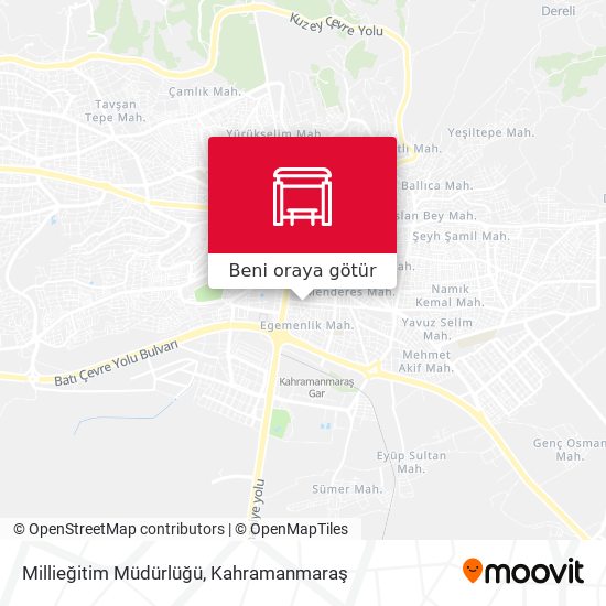 Millieğitim Müdürlüğü harita