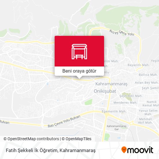 Fatih Şekkeli İk Öğretim harita