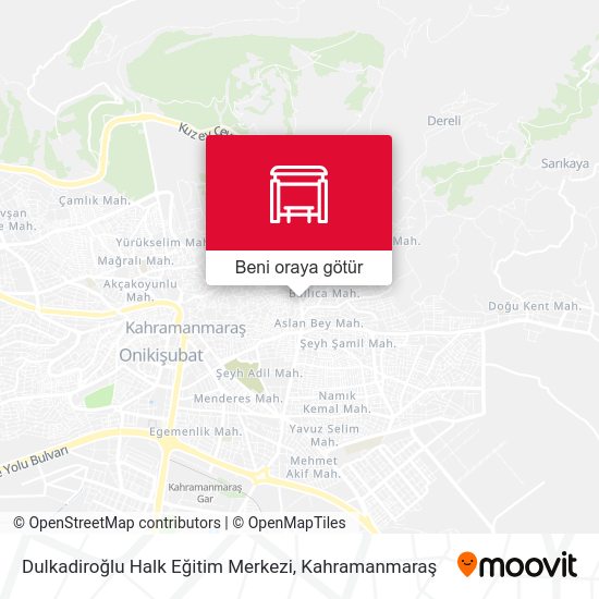 Dulkadiroğlu Halk Eğitim Merkezi harita